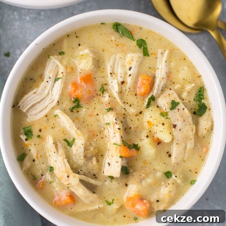 Image for Healthy Chicken Pot Pie Soup