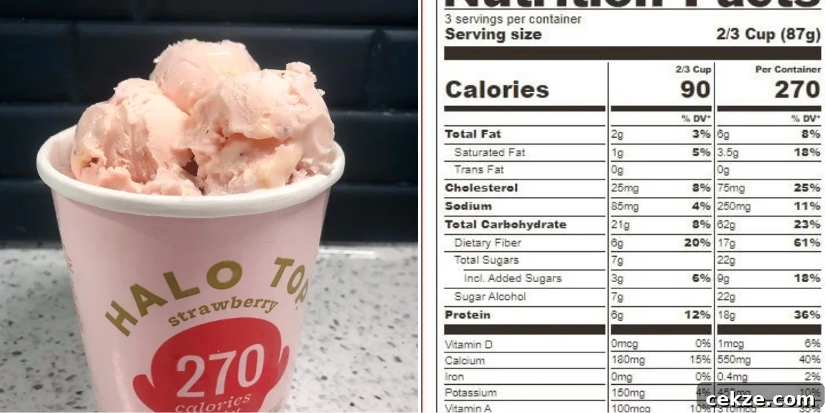halo top ice cream 90 calories per serving