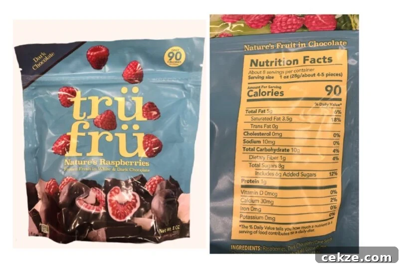tru fru chocolate raspberries
