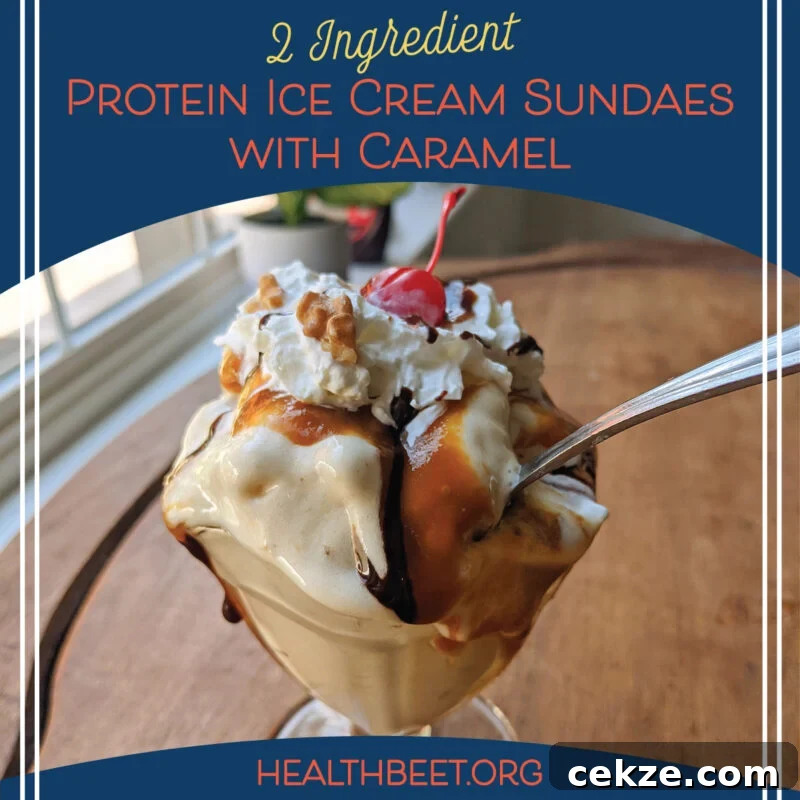 protein powder Ice Cream sundae