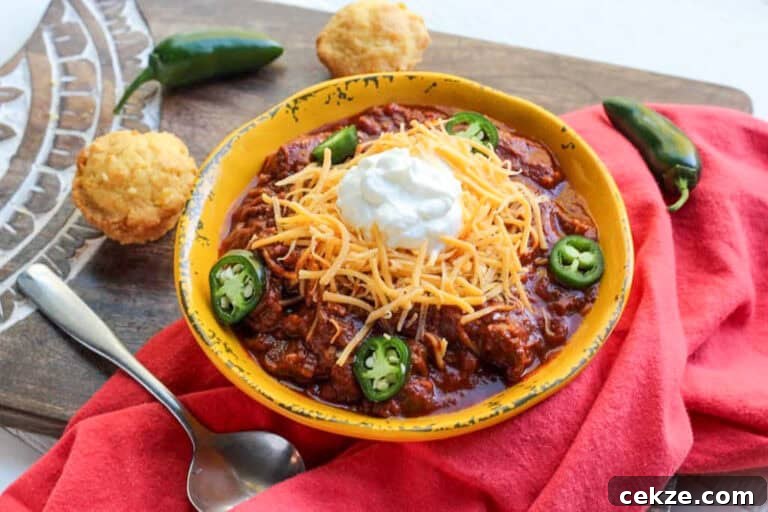 Hearty Sirloin Steak Chili