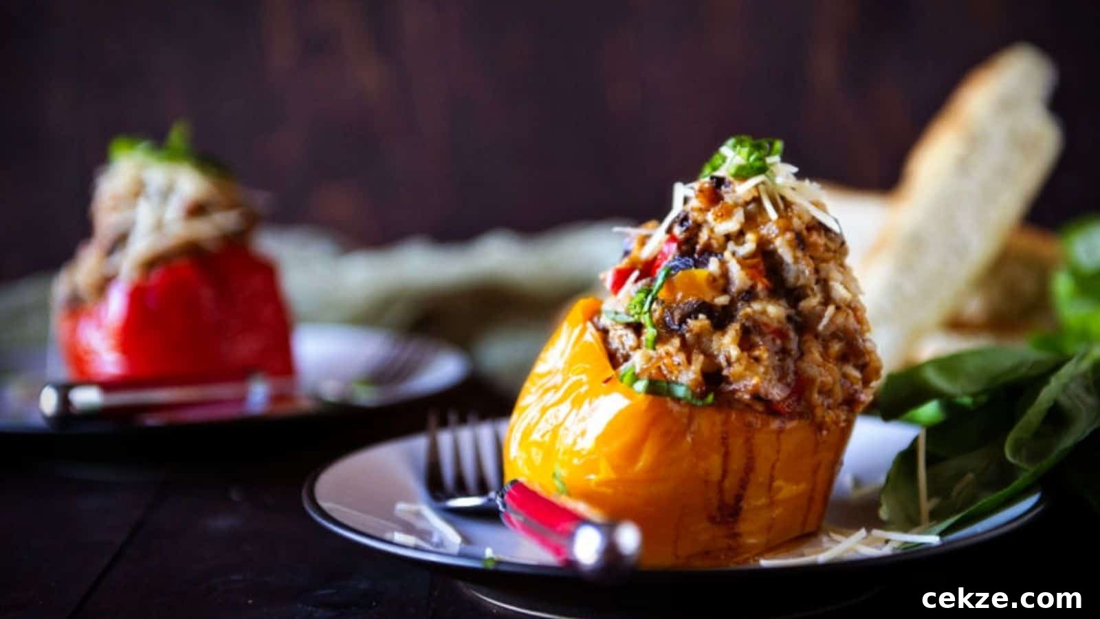 Slow Cooker Italian Stuffed Peppers