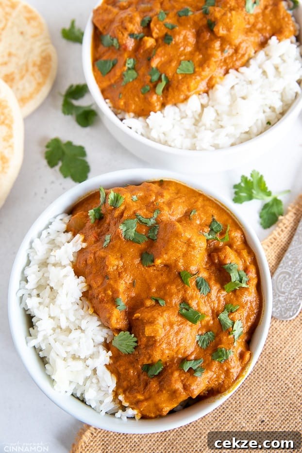 25 Must-Try Recipes from 2020: Top Fan Favorites 16 overhead shot of a serving Slow Cooker Paleo Butter Chicken