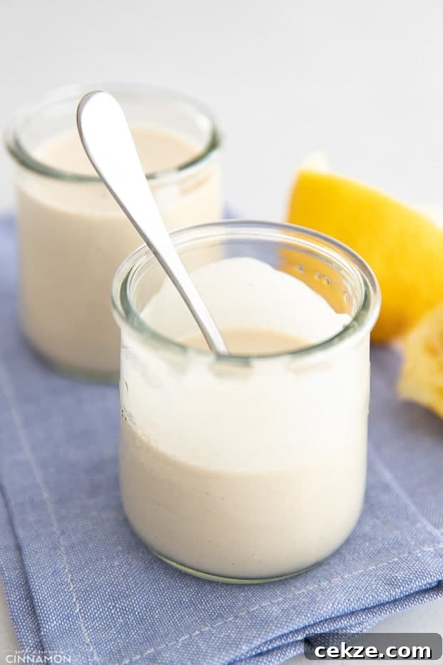 25 Must-Try Recipes from 2020: Top Fan Favorites 4 side view of a jar of homemade tahini sauce