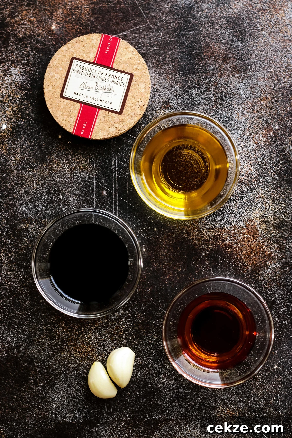 Ingredients for the Balsamic Glaze.