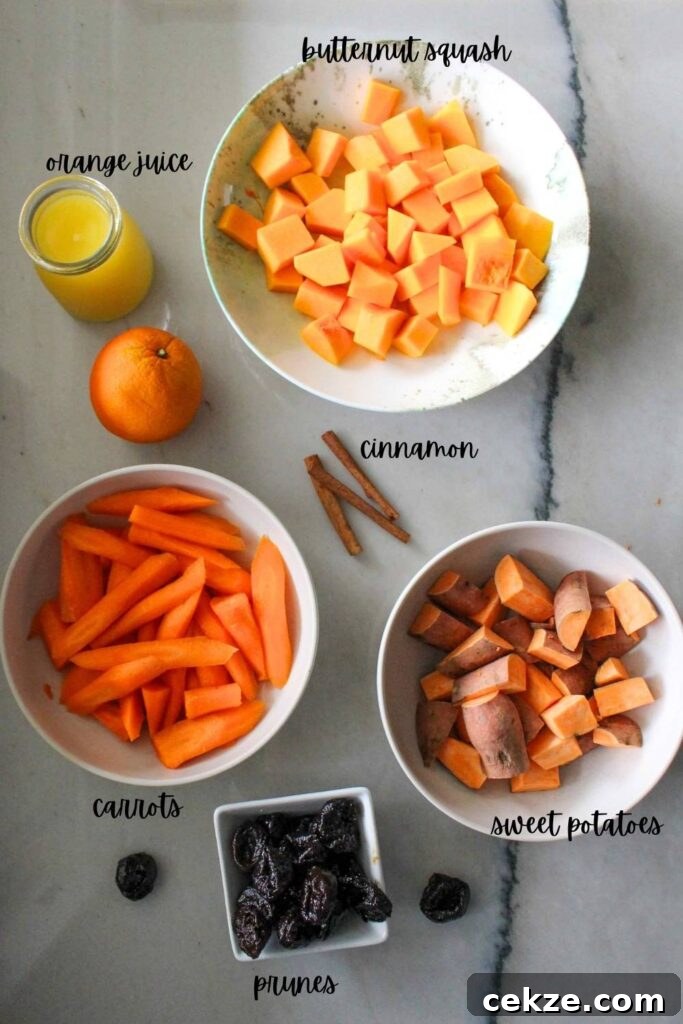 ingredients to make Tzimmes