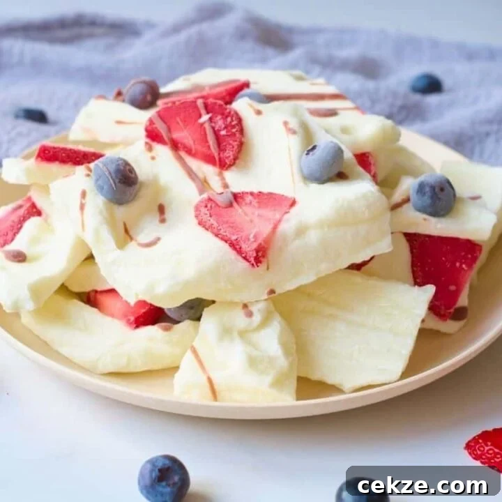 Image for Frozen Yogurt Bark with Berries and Chocolate