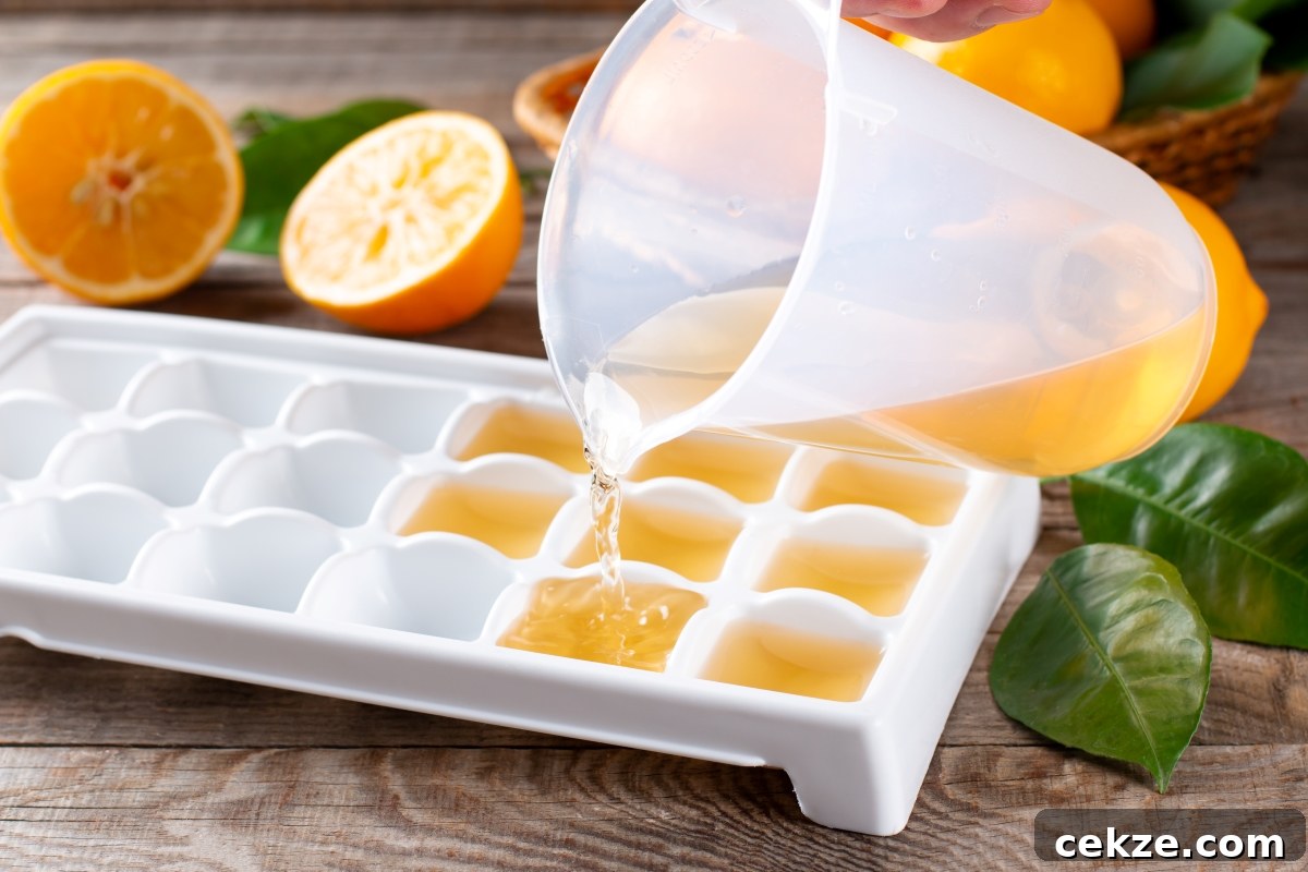 Complete Guide to Freezing Fruit: Tips, Methods & Storage 3 Freezing Fruit in Ice Cube Tray