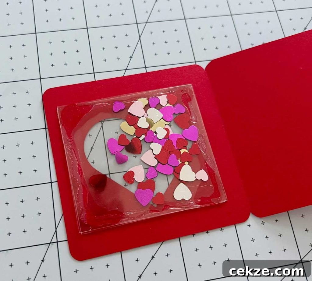 confetti shaker card