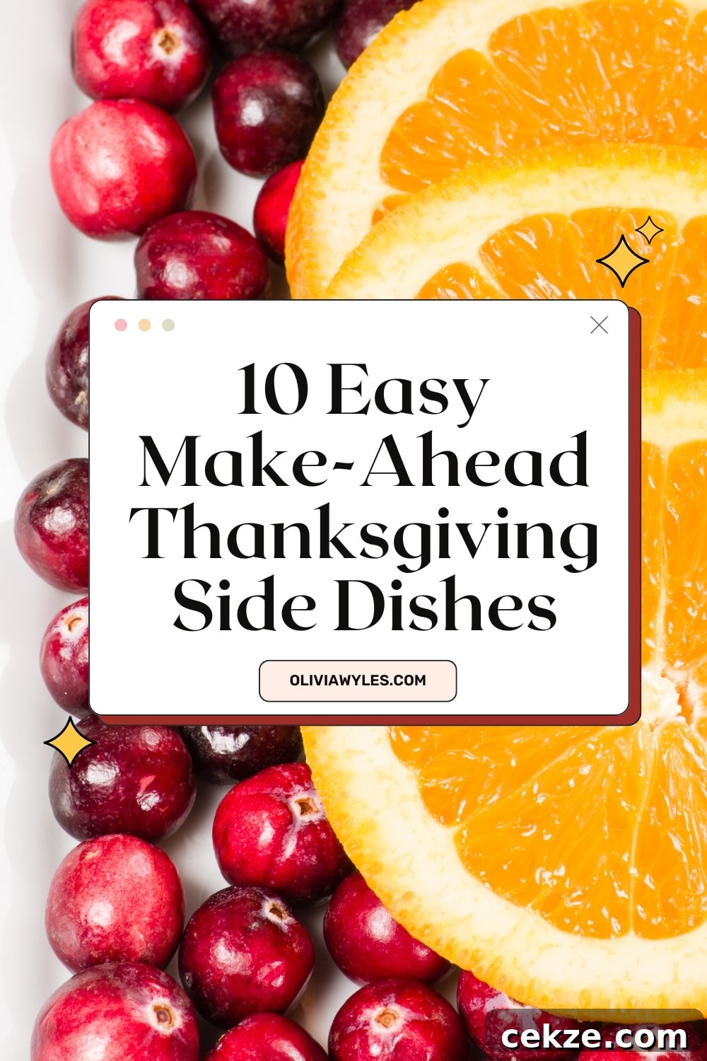 Easy Thanksgiving Side Dishes like cranberry orange relish