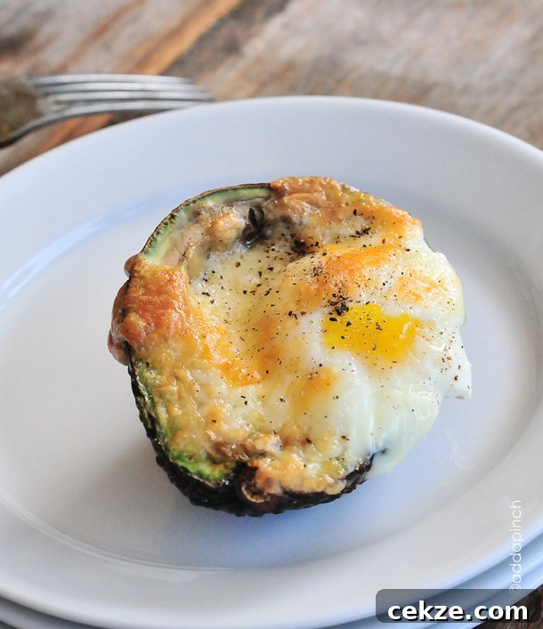 Baked Egg Avocado Cup Recipe - Add a Pinch