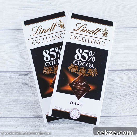 Decadent 5-Ingredient Keto Blender Chocolate Mousse 3 Lindt 85% Chocolate | Low-Carb, So Simple