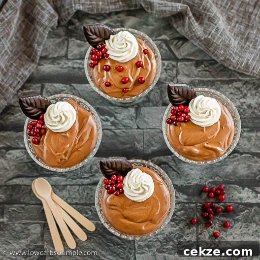 Decadent 5-Ingredient Keto Blender Chocolate Mousse 20 5-Ingredient Blender Keto Chocolate Mousse | Low-Carb, So Simple
