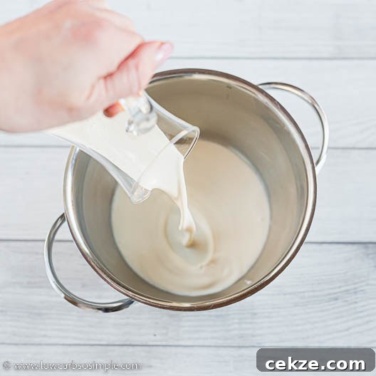 Decadent 5-Ingredient Keto Blender Chocolate Mousse 7 Pouring Cream | Low-Carb, So Simple