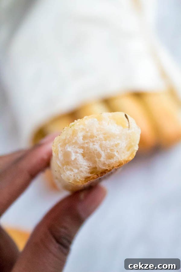 Soft fluffy Homemade Garlic Butter Breadsticks