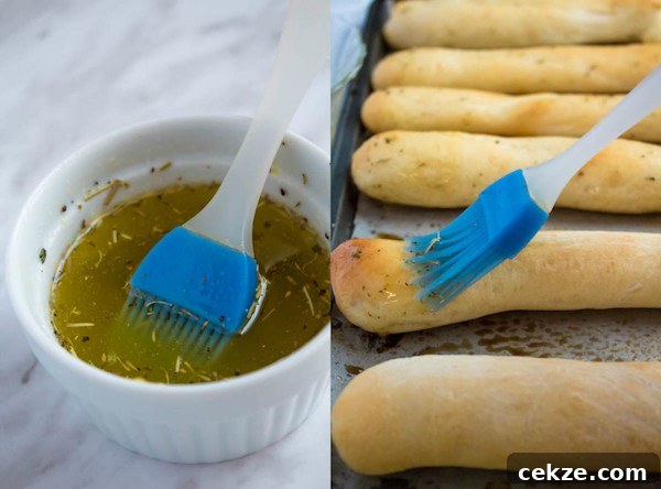 Garlic Butter Breadsticks served warm
