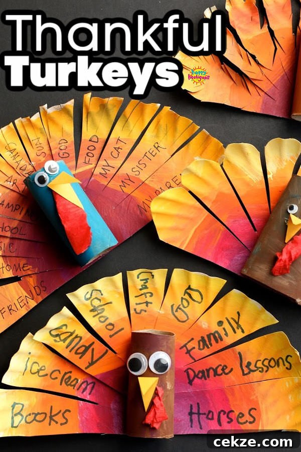 Paper Plate Thankful Turkey Craft 600x900