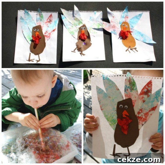 footprint turkey craft for kids