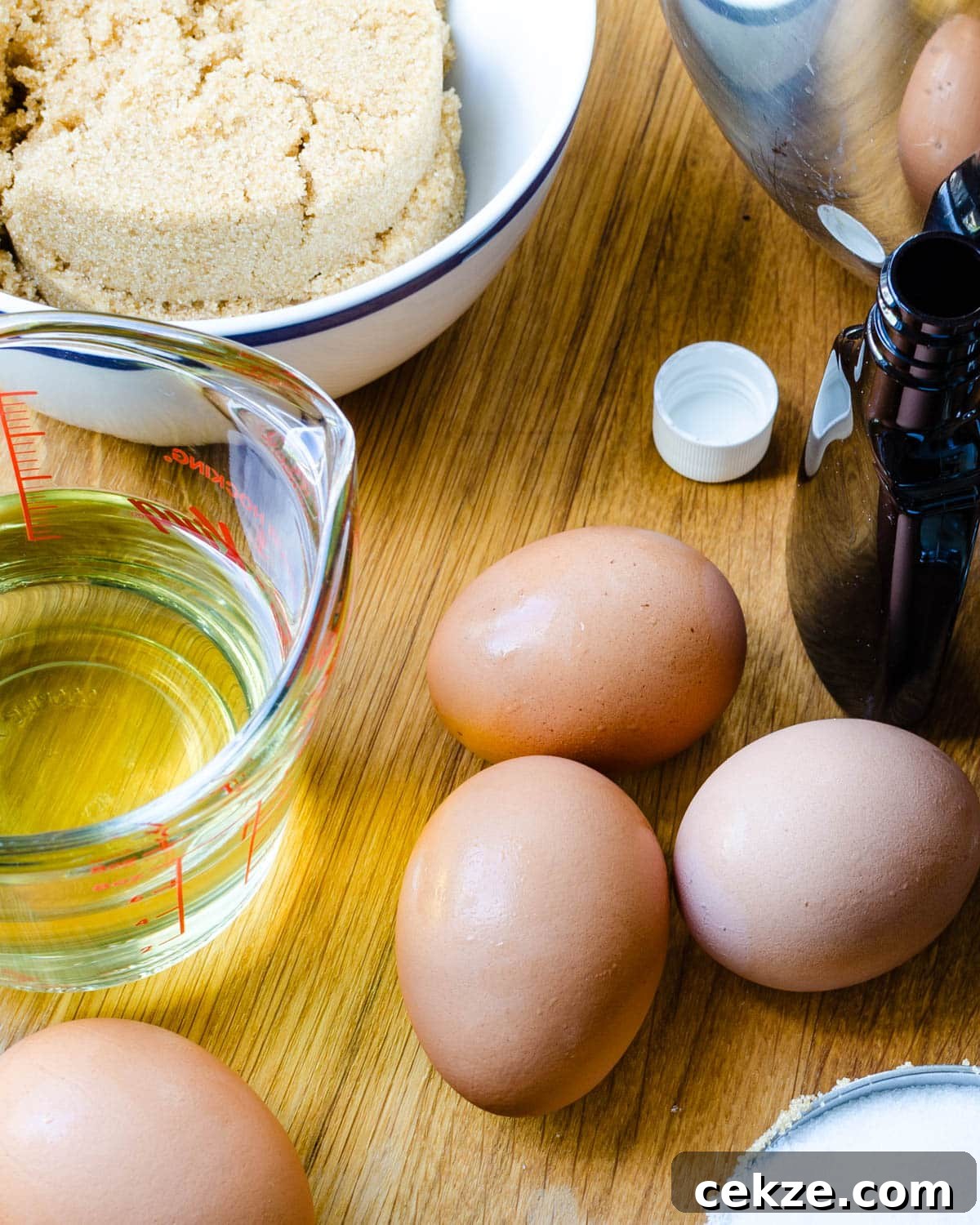Ingredients for the bread.