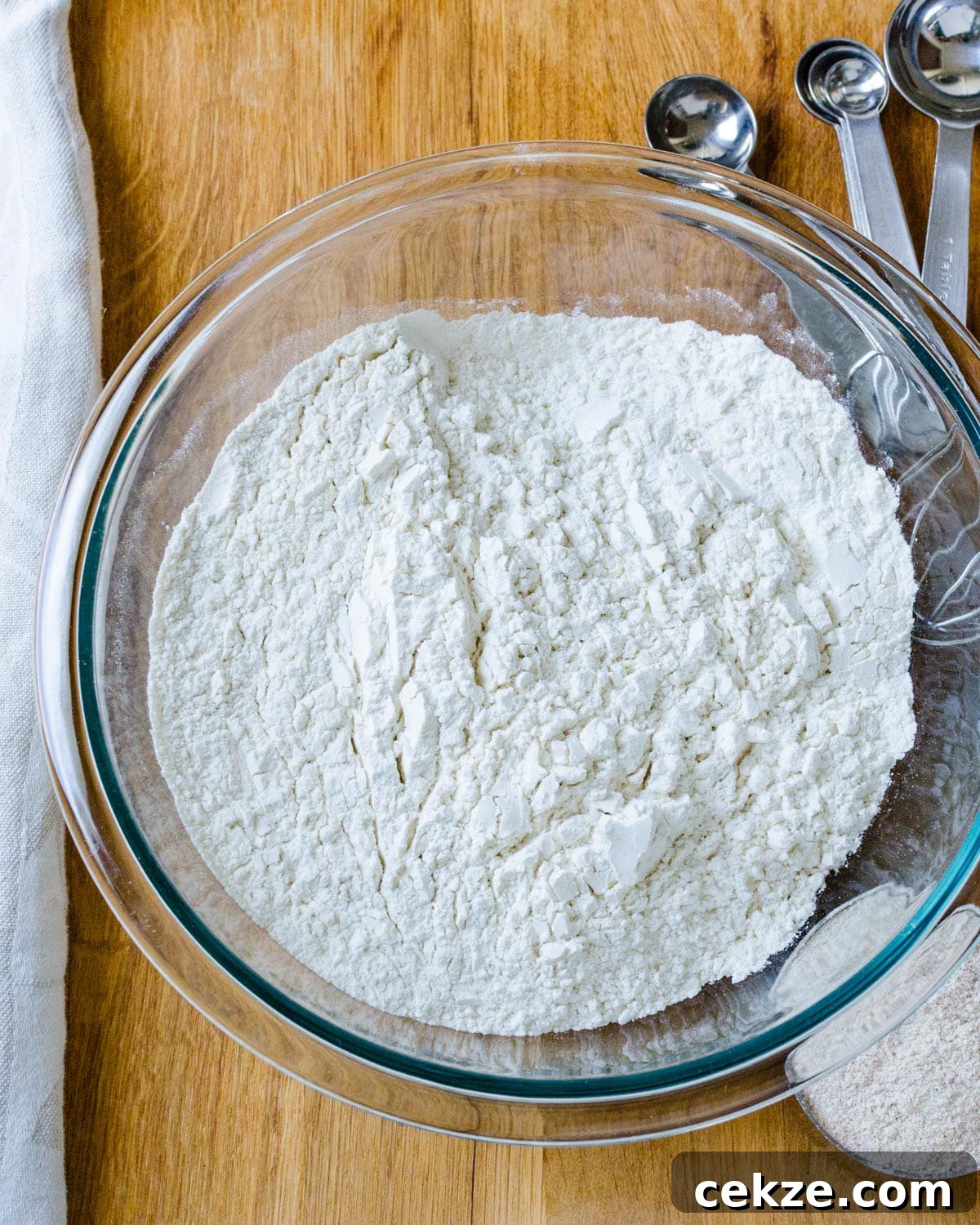 Dry ingredients in a bowl.