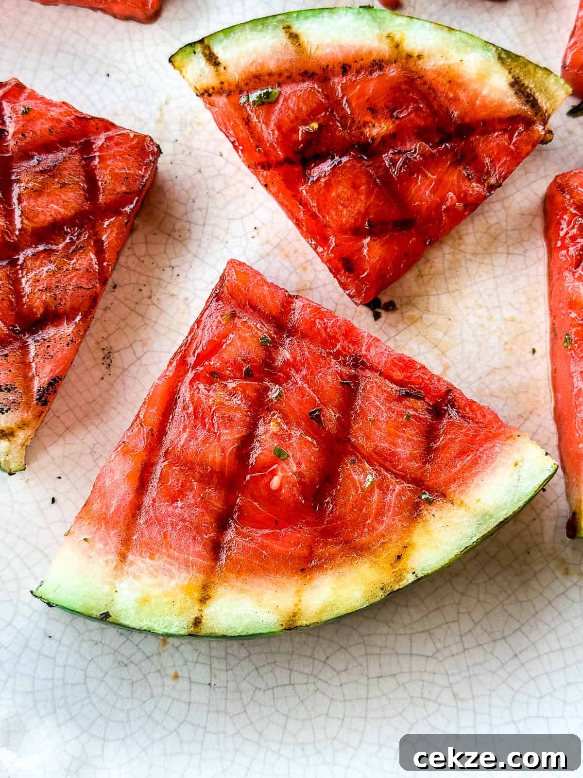 Grilled Watermelon Recipes: Sweet, Smoky Fruit for Summer BBQs 12 Closeup of Grilled Watermelon