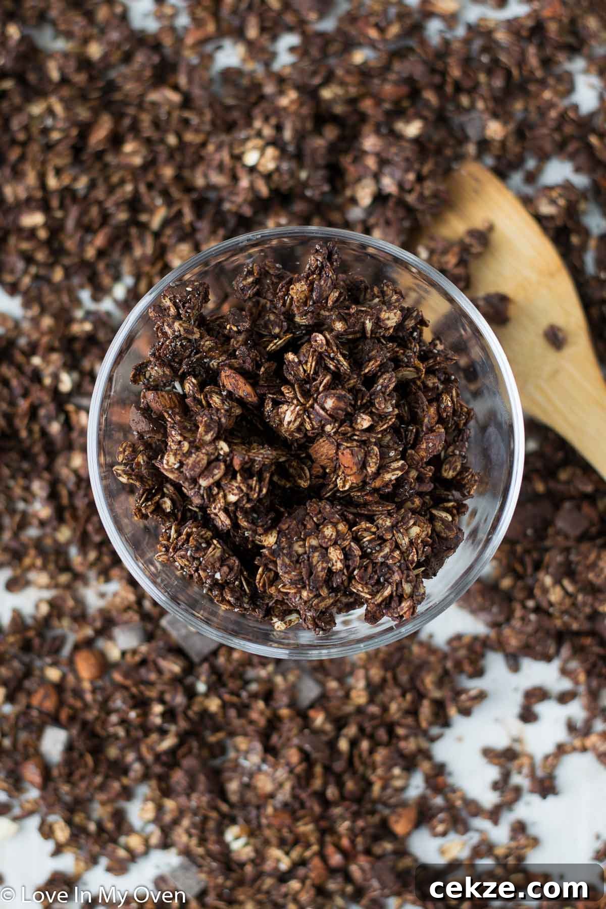 double chocolate granola