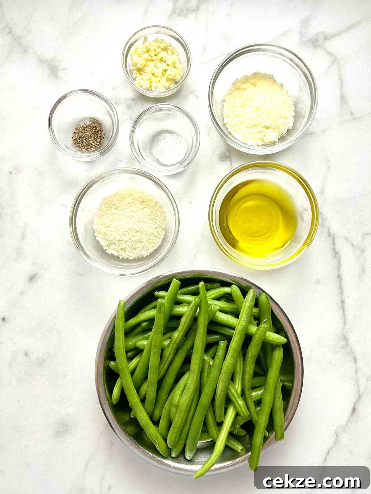ingredients prepped in bowls.