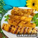 Grilled Pineapple Recipes and Tips for Perfect Caramelized Rings 11 grilled pineapple on plate