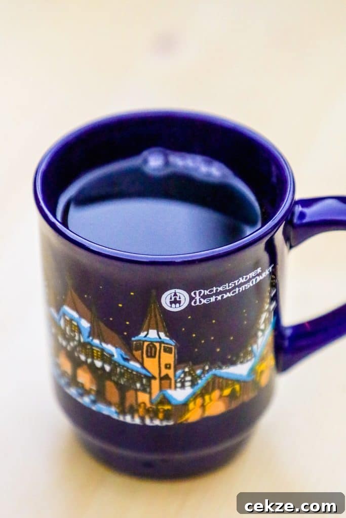 a mug full of wassail