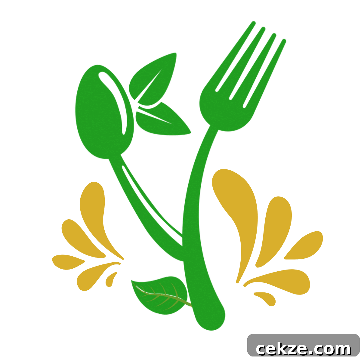 Keto Egg Roll in a Bowl Recipe: Quick Low-Carb Stir-Fry 4 graphic of fork and spoon connected in a plant.