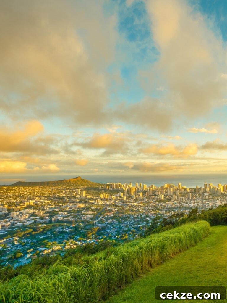 Scenic Oʻahu Lookouts You Can Drive To 2 The view over Honolulu from Puʻu ʻUalakaʻa, also known as Tantalus