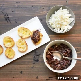 Radicchio and Endive Crostini with Aged Goat Cheese and Balsamic Glaze