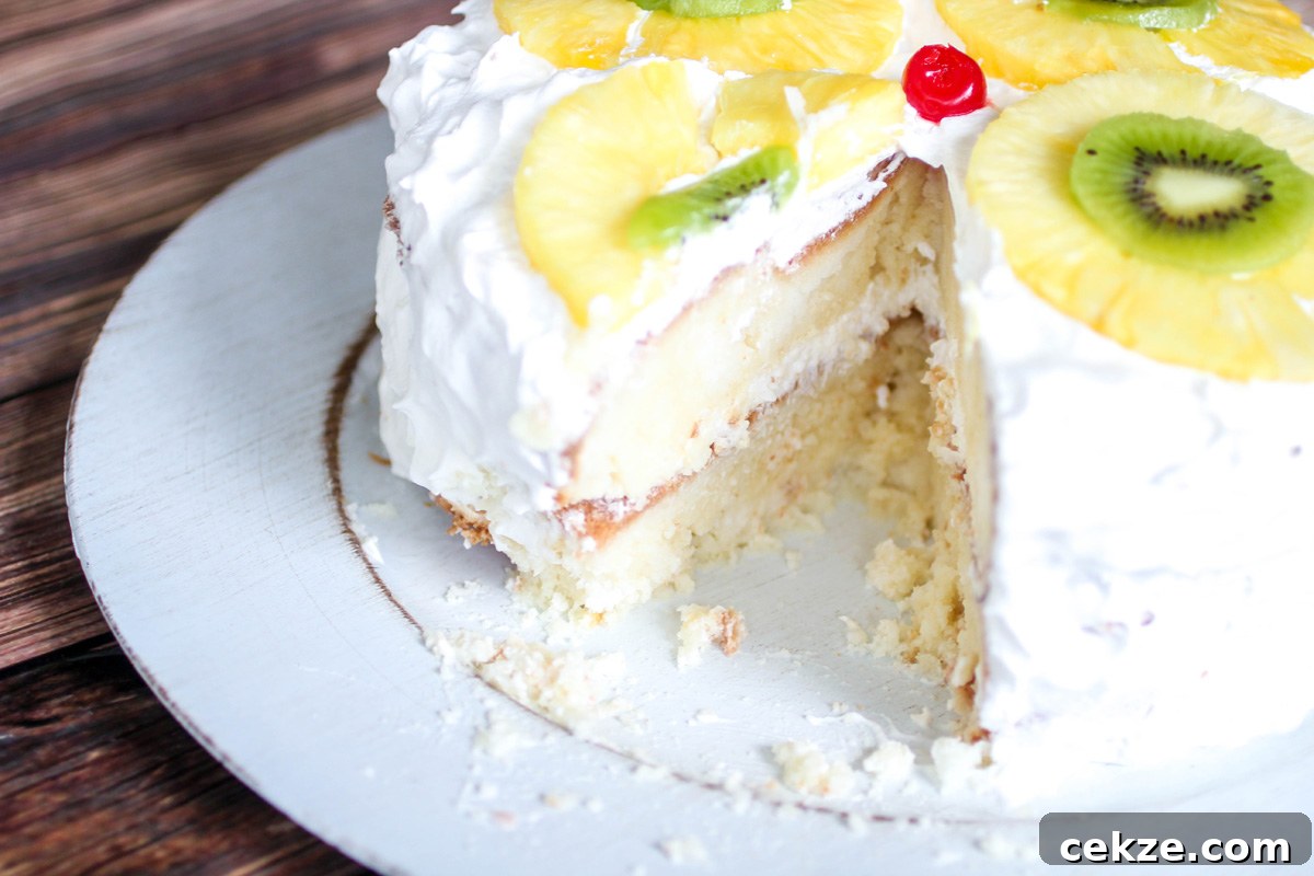 Tropical Layered Poke Cake