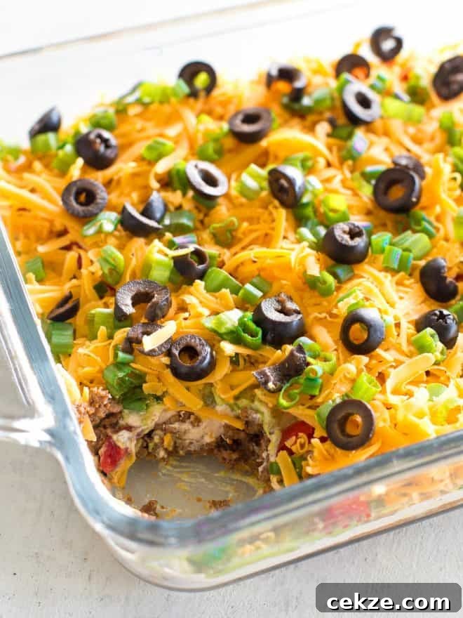 Keto Seven Layer Dip