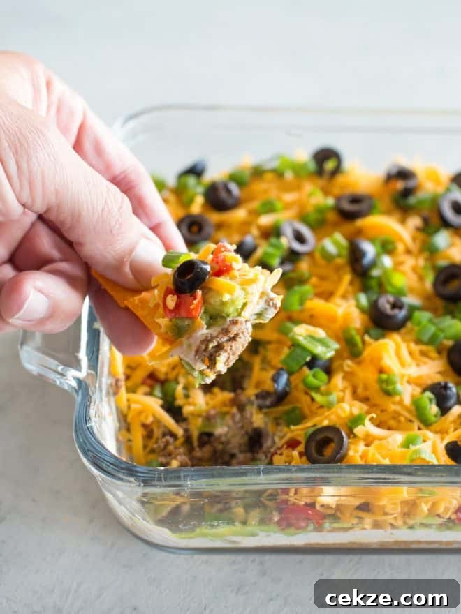 Keto Seven Layer Dip