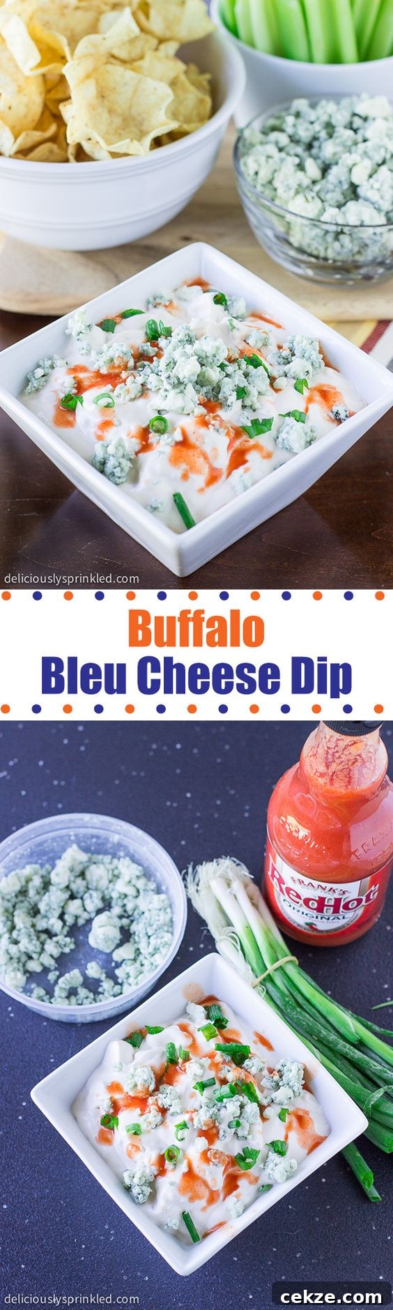 EASY BUFFALO BLEU CHEESE DIP RECIPE