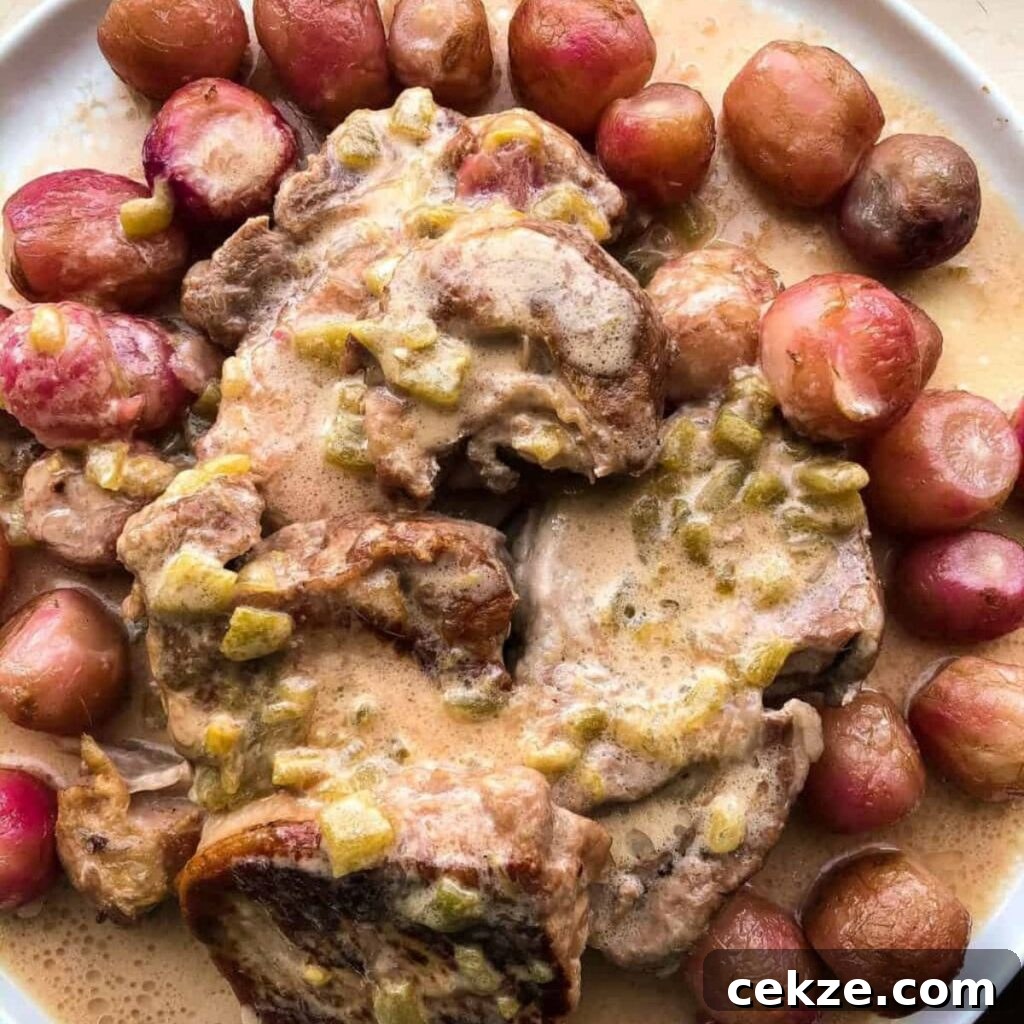 How To Make Pork Chops & Creamy Green Chile Sauce