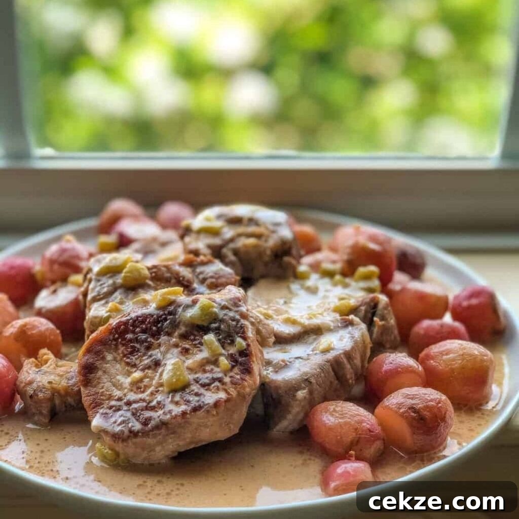 Pork Chops With Hatch Chile Sauce