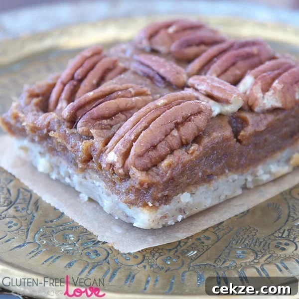 Gluten-Free Vegan Pecan Pie Bars — Paleo & Refined Sugar Free 2 Gluten-Free Vegan Pecan Pie Bars {Paleo & Refined Sugar-Free}