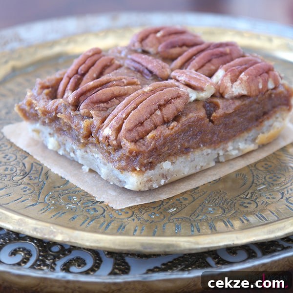 Gluten-Free Vegan Pecan Pie Bars — Paleo & Refined Sugar Free 4 Gluten-Free Vegan Pecan Pie Bars {Paleo & Refined Sugar-Free}