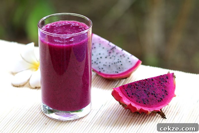 Fruit juices: Dragon fruit juice