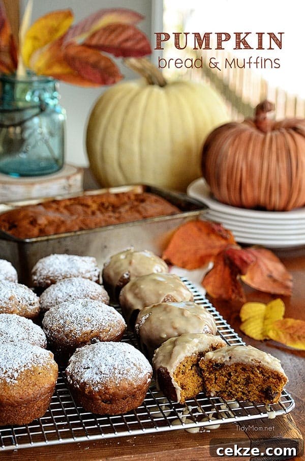 Fragrant pumpkin bread with cinnamon, nuts and raisins; also bakes wonderfully as muffins