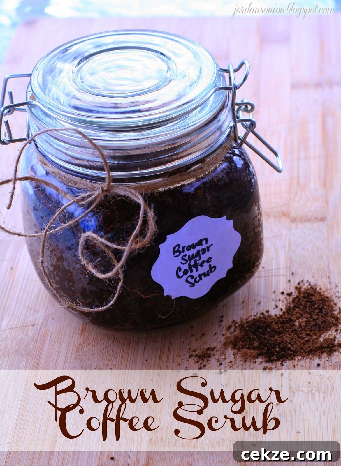 make your own brown sugar coffee scrub for baby soft skin or to gift to a friend.