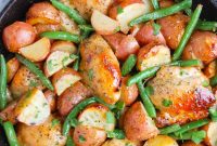 One-Pan Honey Mustard Chicken Dinner Recipe