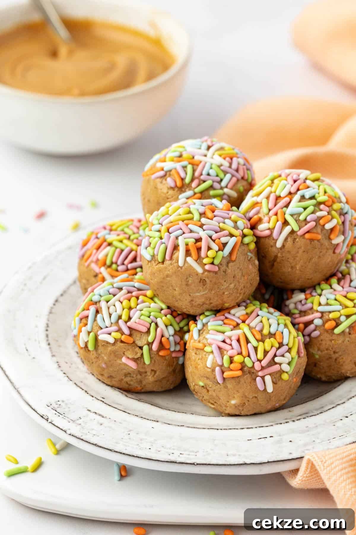 Birthday Cake Protein Balls Recipe for High-Protein Snacks 2 birthday cake protein balls