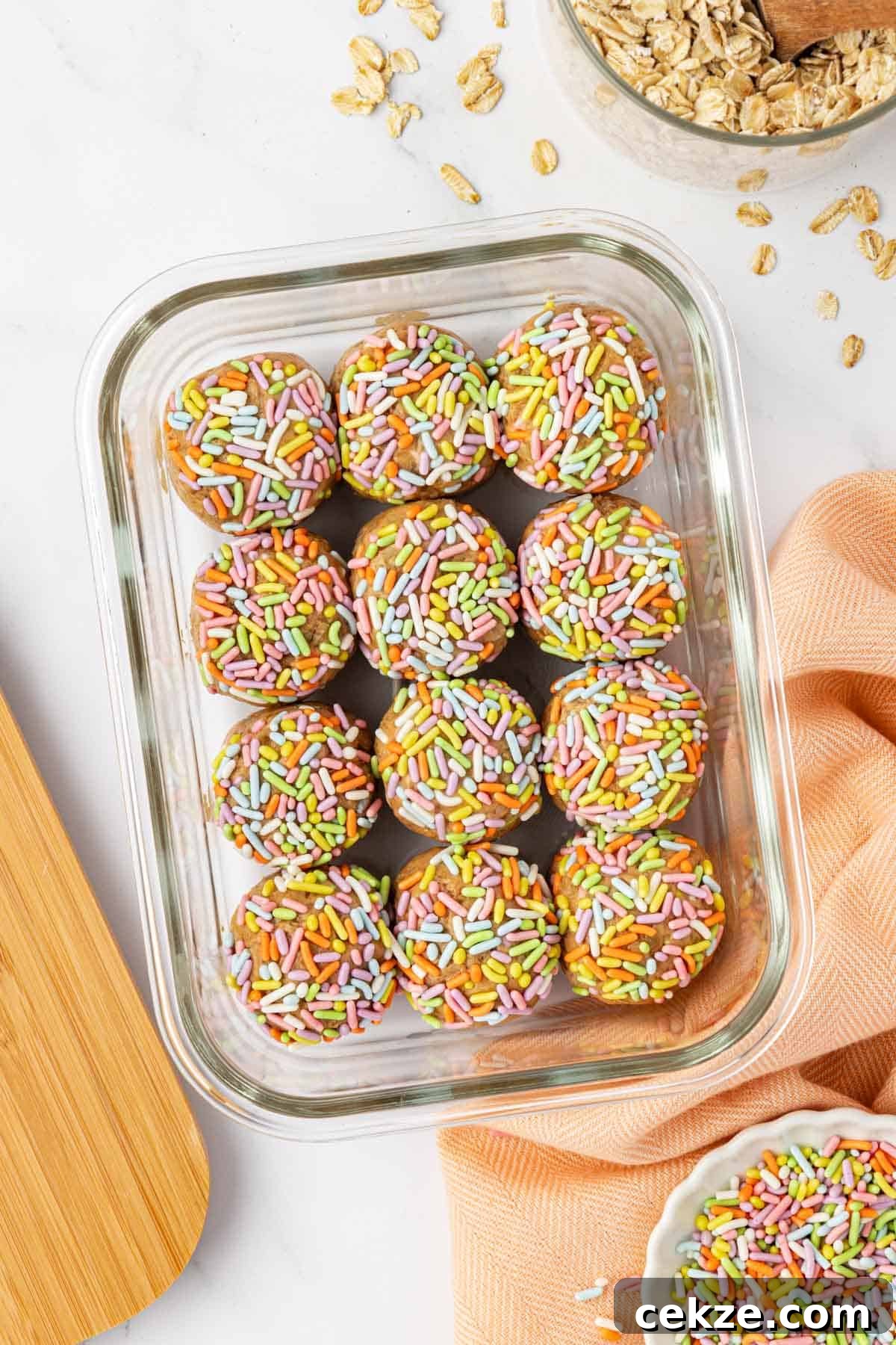 Birthday Cake Protein Balls Recipe for High-Protein Snacks 4 birthday cake protein balls