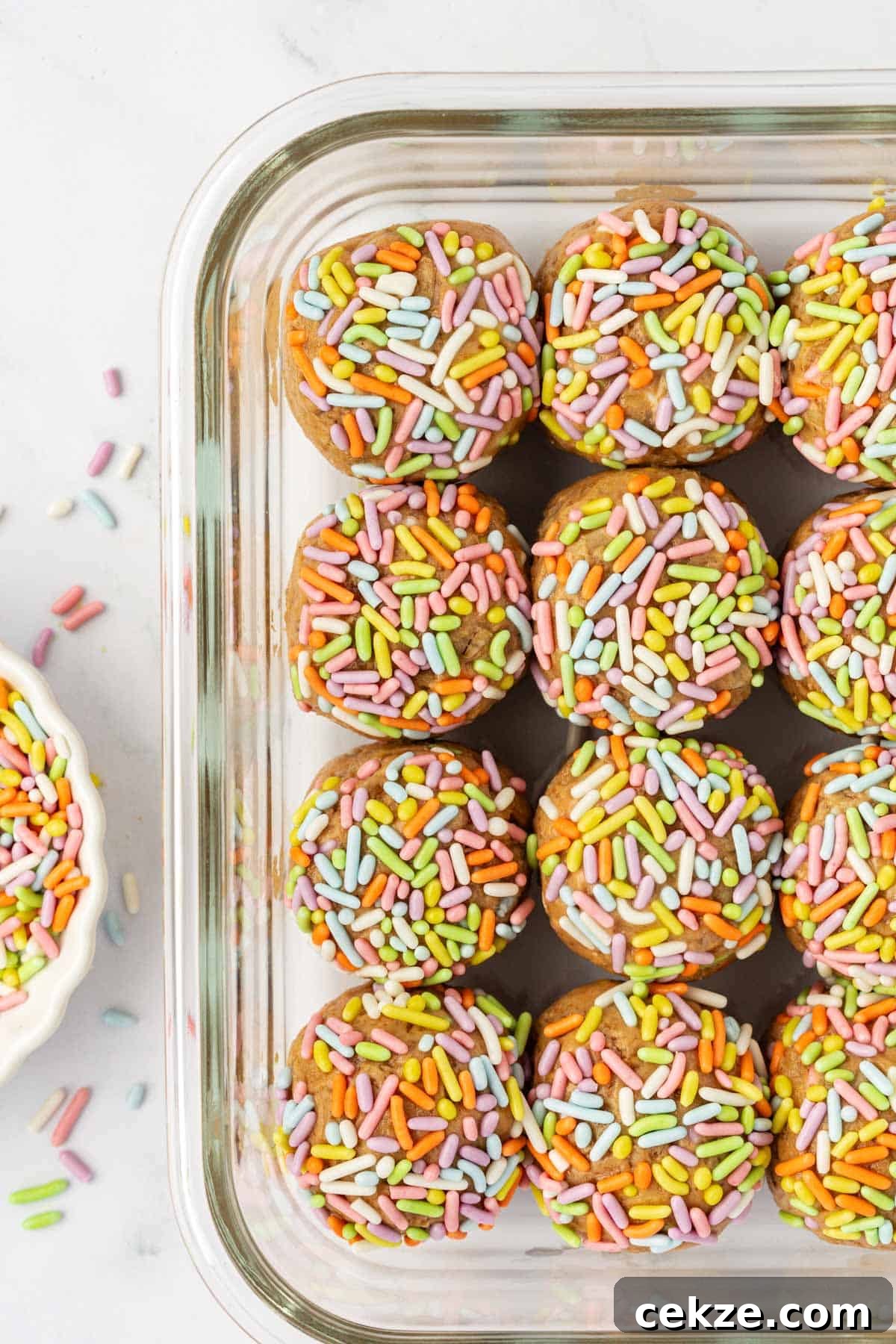 Birthday Cake Protein Balls Recipe for High-Protein Snacks 9 birthday cake protein balls