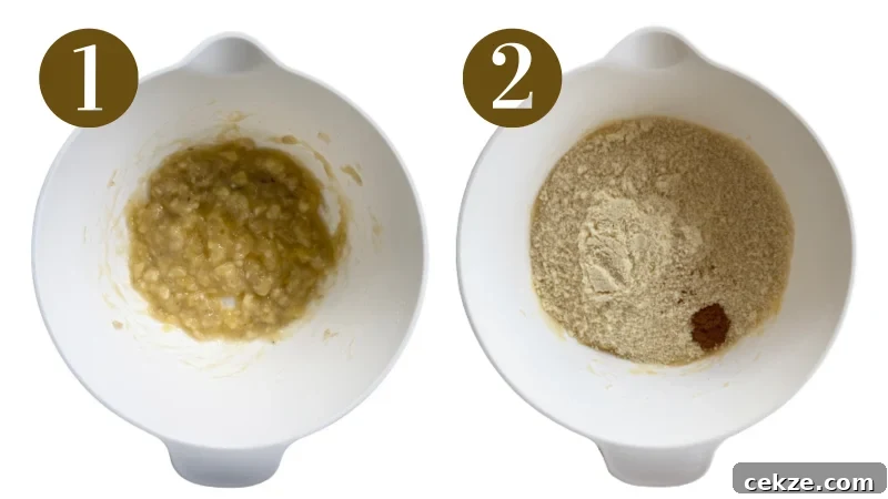 Steps to make almond banana. Specifics provided in recipe card.