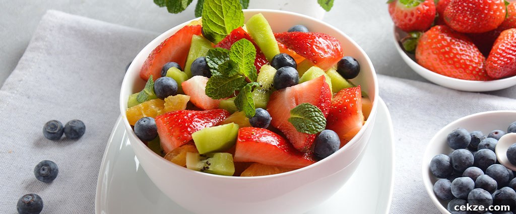Fruit Salad with Mint & Honey