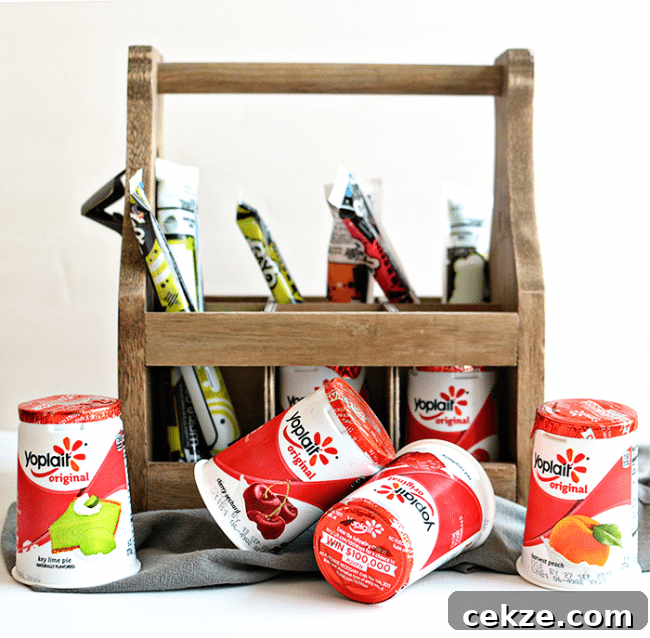 Our favorite back to school snack- Yoplait yogurt